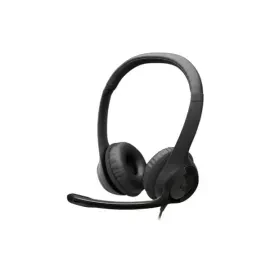 سماعة رأس لوجيتك H540، سلكية، توصيل USB، لون أسود